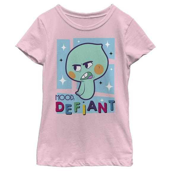 Girl's Soul 22 Mood Defiant  Graphic Tee Light Pink X Large