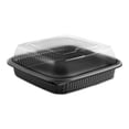 thumbnail image 2 of Anchor Packaging Culinary Squares Nature's Best Polypropylene Square Food Meal Prep Container Black/Clear, 21, 6, 6oz, 2 of 2