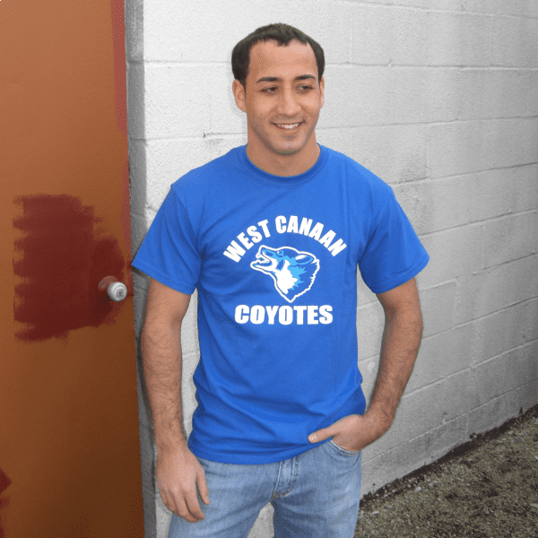 Jonathan Moxon 4 West Canaan Coyotes Football Jersey Varsity Blues — BORIZ