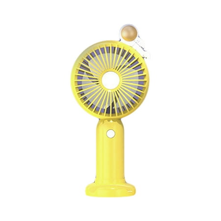 

iaksohdu Cooling Fan Multifunctional Cool Rechargeable Summer Cartoon Spacemen Handheld Mini Fan Phone Rack for Classrrom