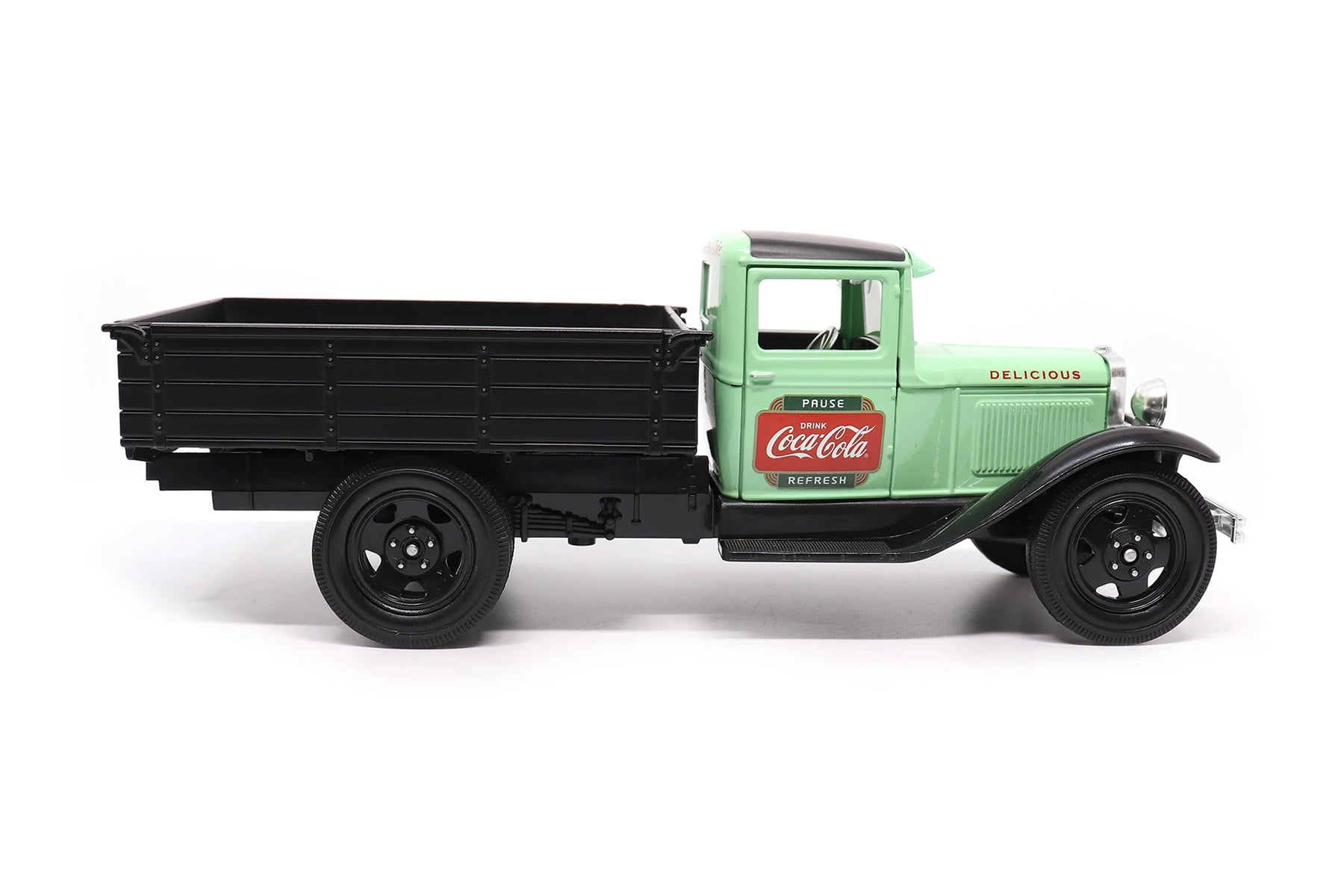 1931 Ford Model AA Pickup Truck Light Green and Black "Pause. Refresh. Drink Coca-Cola" 1/24 Diecast Model Car by Motor City Classics