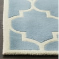 thumbnail image 3 of SAFAVIEH Chatham Gavin Geometric Wool Runner Rug, Blue/Ivory, 2'3" x 17', 3 of 8