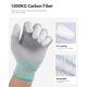 thumbnail image 2 of Thxtoms Esd Guantes Antiestáticos Fibra De Carbono De Alta Resistencia Protege Su Computadora Segura Pequeño 5 Pares, 2 of 5