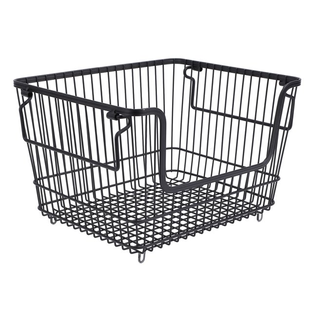 Stackable Freezer Basket, 40 Pounds Load Bearing Freezer Organizer Bin for Meat for Kitchen