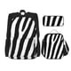 thumbnail image 1 of Disketp Zebra Mochila Estampada de Gran Capacidad con Lonchera y Estuche, Set de 3 Piezas para Estudiantes, 1 of 7