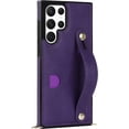 thumbnail image 6 of Case for Samsung Galaxy S22 Ultra (Not S22) with Card Slot Holder, Removable Adjustable Shoulder Strap Lanyard Crossbody Neck Purse Phone Case for Samsung Galaxy S22 Ultra KB Purple, 6 of 18