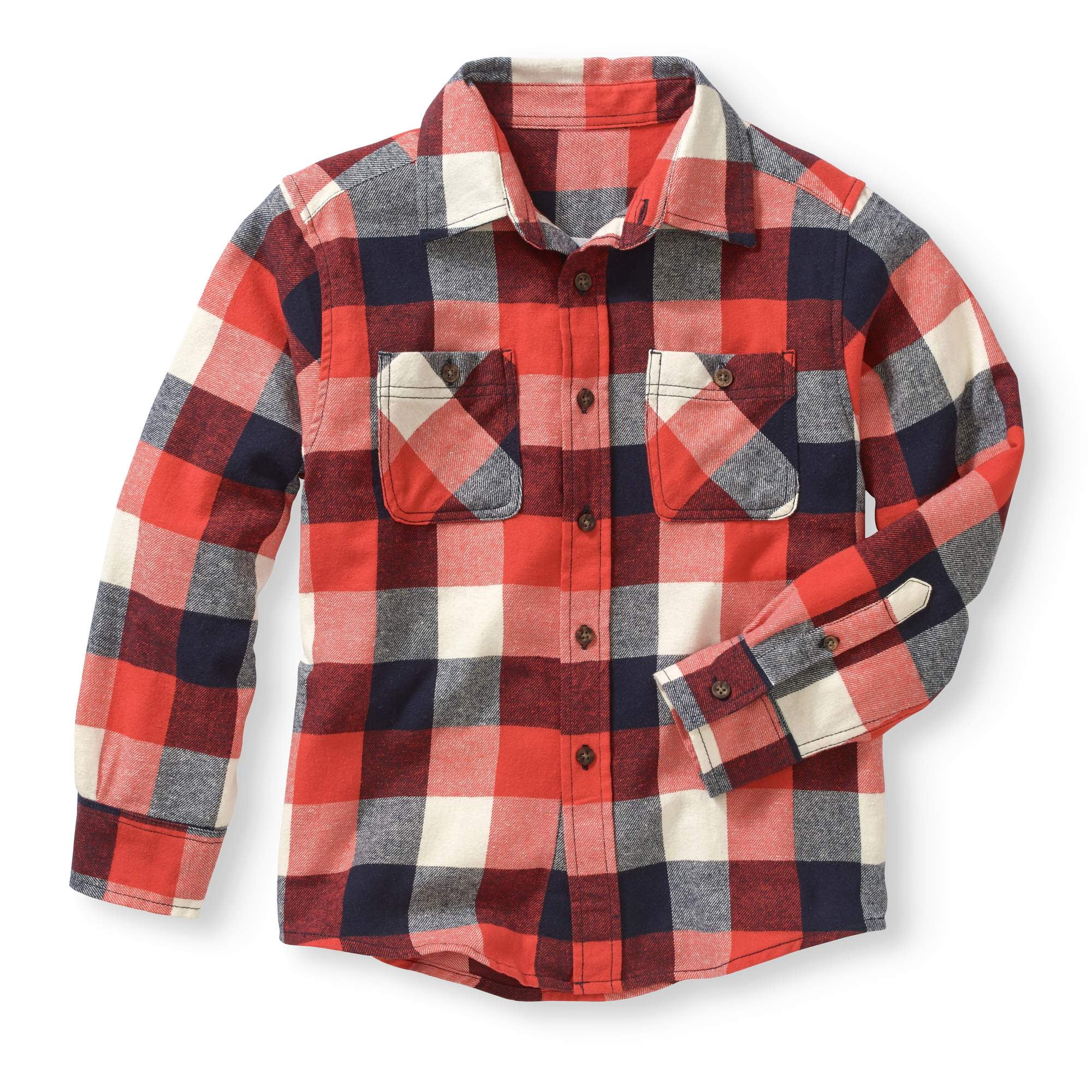 baby boy red flannel shirt