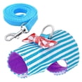thumbnail image 3 of Small Pet Harness Leash Set Bowtie Chest Strap For Rabbit Hamster Squirrel Ferret Guinea Pig Walking Traction Rope, 3 of 8
