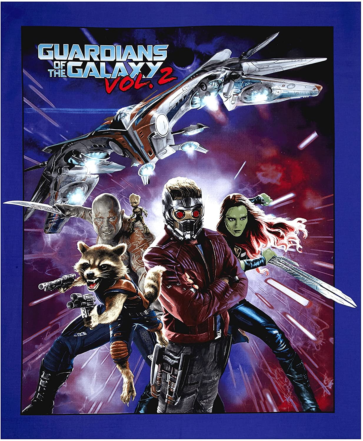 Marvel Guardians of the Galaxy Action Print Cotton-Grey