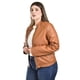 thumbnail image 2 of Chamarra estilo biker Roman Fashion /Tallas Extras, 7370 (Chedron) cafe 42, 2 of 7