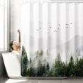 thumbnail image 1 of Rideau de Douche Arbre Nature Rideaux de Douche pour Salle de Bain, Rideau de Douche Frais Accessoires de Salle de Bain Imperméable avec Standard (180 x 180cm), 1 of 5