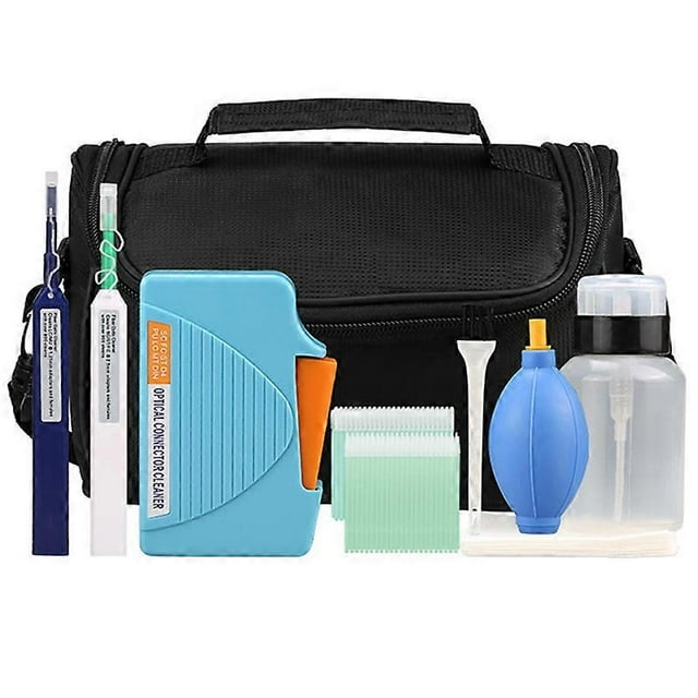 10 PCS Fiber Optic Cleaning Kit Optical Fiber Cleaner Tool with Fiber Cleaning Cassette for ST LC Co