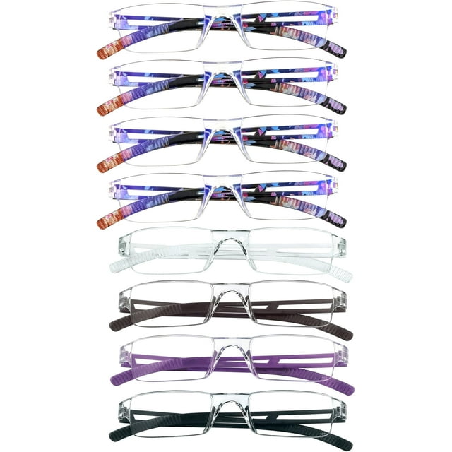 5 Pairs Blue Light Blocking Glasses, Computer Reading Glasses for Women/Men