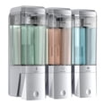 thumbnail image 1 of Dispensador de champú y acondicionador Glumzrk de 3 cámaras, 500 ml, 1 of 8