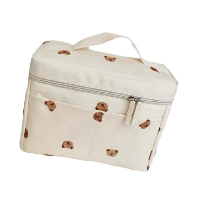Bolsa de Pañales para Bebés, Bolsa para Cochecito, Bolsa de Almacenamiento Portátil Ligera, Bolsa de Lona, Organizador de Cochecito para Pañales, Bote