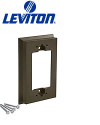 Brown Leviton 6197 Shallow Wallbox Extender for Decora/GFCI Device