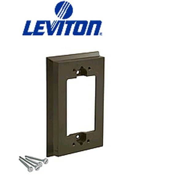 Leviton 6197 GFCI Shallow Wallbox Extender Brown