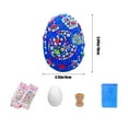 thumbnail image 2 of DIY Easter Painted Foam Eggs Craft Kit - Includes Foam Egg, Modeling Loam, Stickers & Holders for Kids Easter Decorations, Creative Arts & Crafts Set for Easter Basket Fillers and Holiday Fun, 2 of 6
