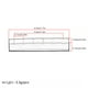 thumbnail image 5 of Cuerdas de guitarra eléctrica Puente de hueso superior Saddle Pins Kit MUSICAL INSTRUMENTE INSTRUMENTE DIY GUITARIOS DIY NUTS REEMPLAZO PARTE PARTE 43mm Advancent OD011000-00, 5 of 5