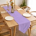 thumbnail image 3 of Minimalist Solid Color Table Runner 90 Inches Long Pure Lavender Purple Simple Table Runners for Dining Room Tabletop Dresser Scarf Home Party Banquet Wedding Holiday Decoration, 3 of 9