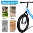 thumbnail image 4 of Bicicleta Balance Bike para niños de 5 a 8 años con neumáticos Air, color azul, 4 of 7