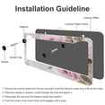 thumbnail image 4 of 2 PCS Pink Roses Shabby Chic Painting License Plate Frame Roses Flowers Bouquet Licenses Plates Frames Front Licenses Plate Covers Car Tag Frame Quality Aluminum 2 Hole for Girl Women Men Vehicles, 4 of 6