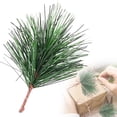 thumbnail image 2 of Artificial Green Pine Needles Branches Fake Small Pine Twigs Stems Evergreen Picks for Christmas Greenery Arrangements Wreaths Holiday Tree Decorations, 12 Pcs, 2.76x1.97", 2 of 8