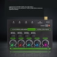 thumbnail image 4 of Mezclador de 4 Canales Con Luz Rgb, Controlador de DJ Multifuncional de Bajo Ruido, Mezclador de Sonido Con Ruido Súper Bajo y Fácil Configuración para Teclado,, 4 of 7