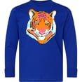thumbnail image 3 of Inktastic Tiger Head Long Sleeve Youth T-Shirt, 3 of 5