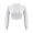 White, variant on Women Short Tops Tee Round Neck Long Sleeve T-Shirt Solid Color Tops Shirt Pullover Tops