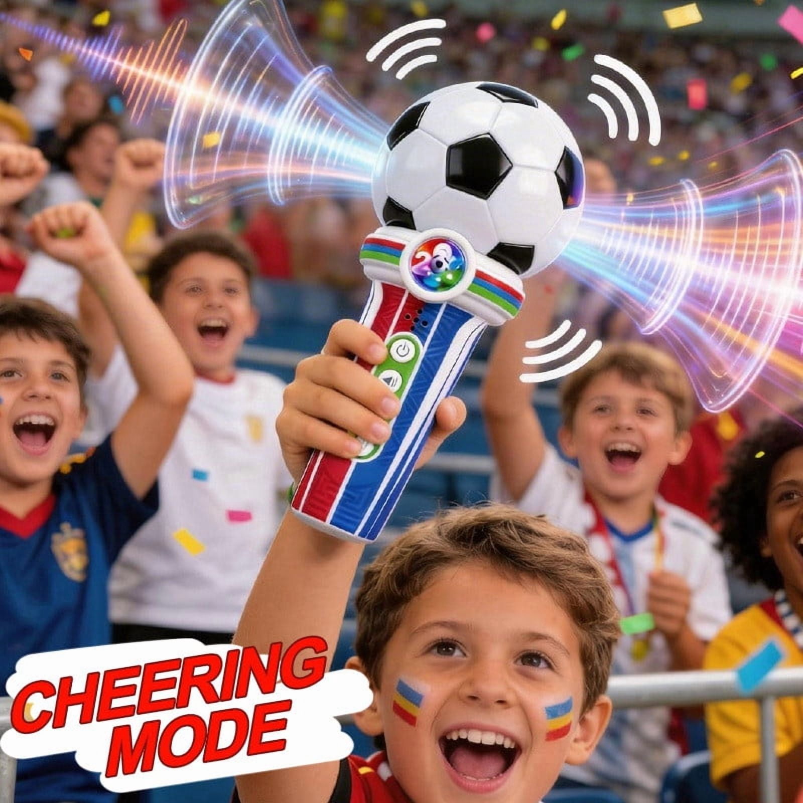 Recordable Megaphone Speaker Device, Portable Voice Amplifier Cheering Tool Device, Handheld Recording Playback Announcement Tool, Stadium Event Competition Sound Projection Equipment