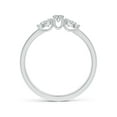 thumbnail image 2 of ANGARA Natural and Pear-Shaped Diamond Three Stone Ring in 14K White Gold for Women (Size-5x3mm| Color-H| Clarity-SI2) | April Birthstone, Anniversary, Jewelry Gift for Women | Natural Diamond Ring, 2 of 9