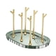 thumbnail image 1 of Estante para tazas de café, organizador de 6 portavasos, elegante, organizador de tazas, pulseras y otras joyas pequeñas, usos múltiples, resistente Verde oscuro, 1 of 7