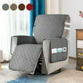 thumbnail image 1 of Tapis de Chaise Inclinable pour Fauteuil Housse de Chaise Inclinable avec 2 Sangle Élastique Réglable & 6 Poches Fauteuil Canapé Protecteur Housse de Canapé Lavable Protéger pour les Animaux de Compagnie, 1 of 8