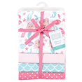 thumbnail image 2 of Hudson Baby Infant Girl Cotton Flannel Receiving Blankets, Mermaid, One Size, 2 of 6