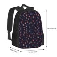 thumbnail image 2 of Balery Mushrooms3 Backpack for Men and Women - Durable 600D Oxford Cloth -Large Capacity, Water-Resistant School, Travel, and Hiking Bag, 2 of 7