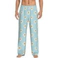 thumbnail image 2 of Lsque Daisies Flowers Print Men's Pajama Pants, Lounge Pant - Comfortable Home Wear,Elastic Waistband, Stylish Design-X-Large, 2 of 9