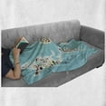 thumbnail image 6 of Wildlife Soft Flannel Fleece Throw Blanket, Graphic World Map Continents Islands Ocean Showing Local Animal Species Concept, Cozy Plush for Indoor and Outdoor Use, 50" x 70", Multicolor, by Ambesonne, 6 of 6