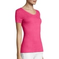 thumbnail image 4 of Hanes Women's FreshIQ X-Temp Tri-Blend Performance V-Neck Tee, 4 of 5