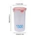 thumbnail image 3 of Frascos redondos apilables con tapa para almacenar alimentos | Juego de 4 piezas graduadas | Recipientes herméticos de cocina para refrigerios, granos, repostería y almacenamiento en el refrigerado, 3 of 6