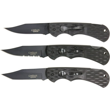Camillus Lev R Lok Folding Knife 3-pack