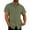 1-Army Green, variant on FloHua Mens Shirts Short Sleeve Solid Lapel Men's Fashion Vacation Solid Color Cotton Linen Double Pocket Casual Shirts Short Sleeves
