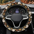 thumbnail image 3 of Yuyamidu Skull Car Steering Wheel Cover for Men Women Hippie Flower Flannel Steering Wheel Case Accessories for Auto Sedan 15 Inch Anti-Slip Steering Cover, 3 of 7