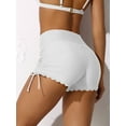 thumbnail image 4 of Charmo Short de Bain pour Femmes à Bord Festonné, Short de Planche à Cordon, Bas de Maillot de Bain, 4 of 6