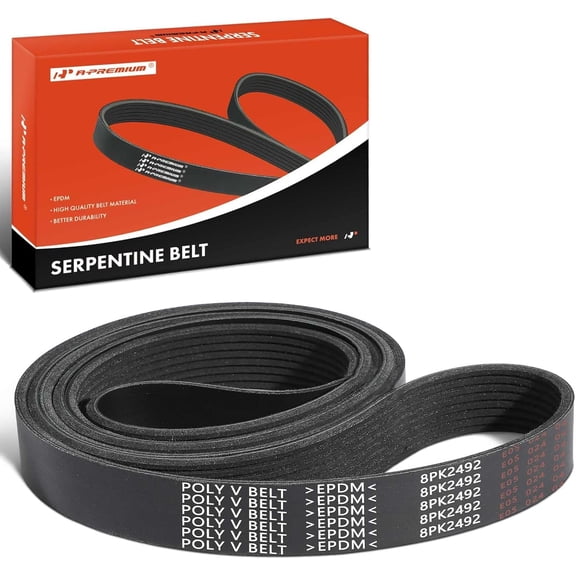 A-Premium 98.07 Inch Engine Serpentine Drive Belt Compatible with Ford Expedition 1997-2001 4.6L 5.4L & Lincoln Navigator 1998-2001 5.4L, Gas Only - Replace 84423385