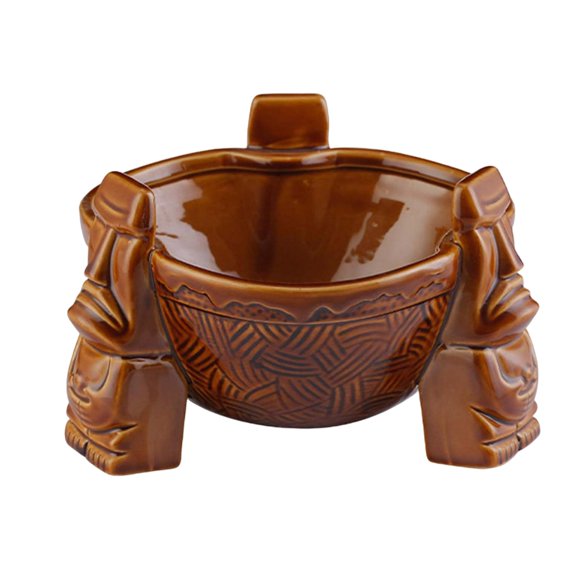 Ponchera de cerámica creativa, para bebidas, para bar, para bebidas, para cócteles Marrón
