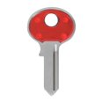 thumbnail image 2 of Candado en blanco Hillman ColorPlus de una cara, rojo, paquete de 5, 2 of 2