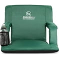 thumbnail image 5 of Stadium Seat Reclining Bleacher Chair Folding - Dark Green, 5 of 9