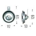 thumbnail image 5 of Hella Bulbs 002768082 12v Horn for BMW, 5 of 6