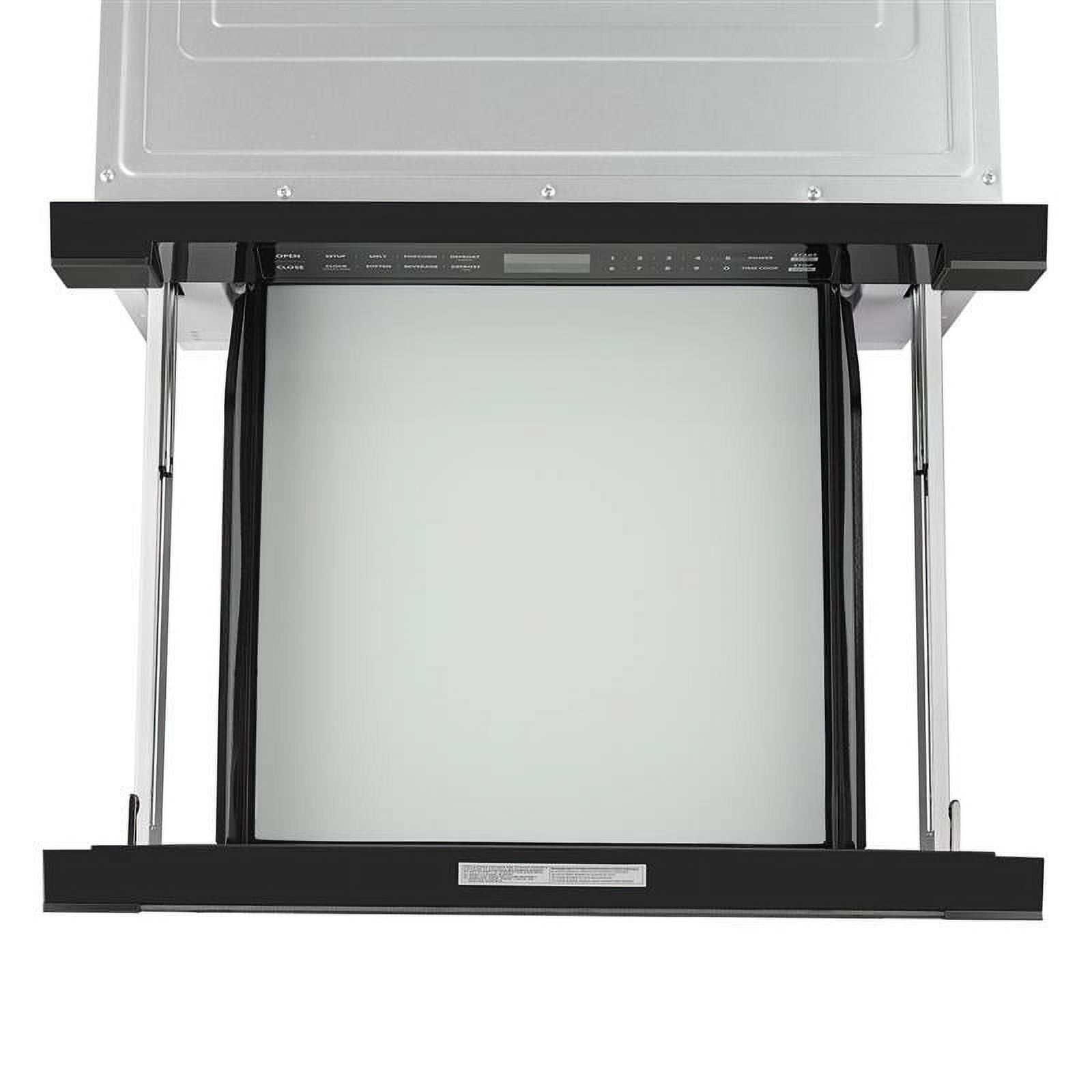 Cosmo 24 in. Haven Collection 1.2 cu. ft. Built-in Microwave Drawer, 1000W, Touch Controls, Defrosting Rack in Matte Black